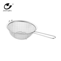 Resting feet steel handle wire mesh basket colander ss cooking coalnder