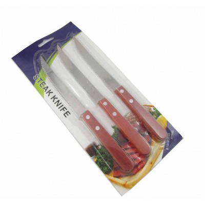 Food Safety Standard Wooden Handle Steak Knife