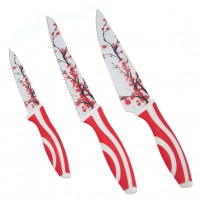 Top Quality Non-Stick Flower Painting Stainless Steel Knife